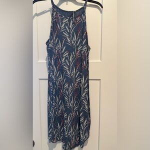 Kuhl Blue and Red Patterned Tank Dress